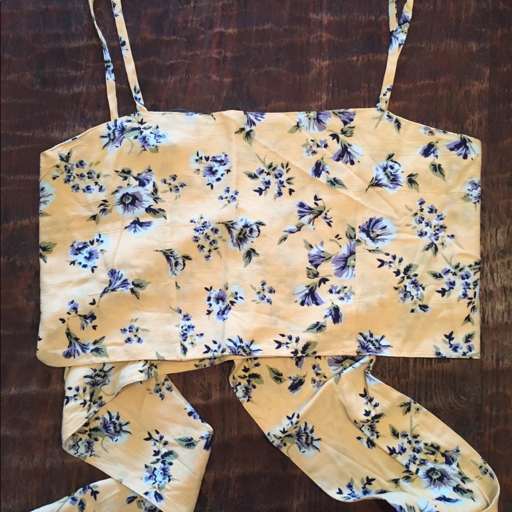 Amuse Society Floral Crop Top